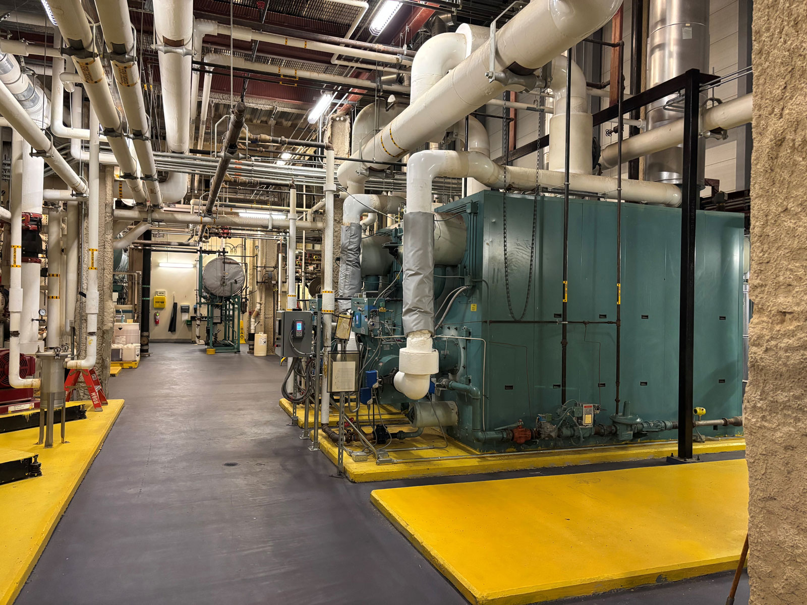 Industrial HVAC system installation by Herman Goldner Co., Inc. showcasing mechanical service expertise for commercial and pharmaceutical facilities in Philadelphia.