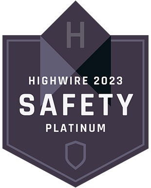 Highwire safety award 2023 - Platinum